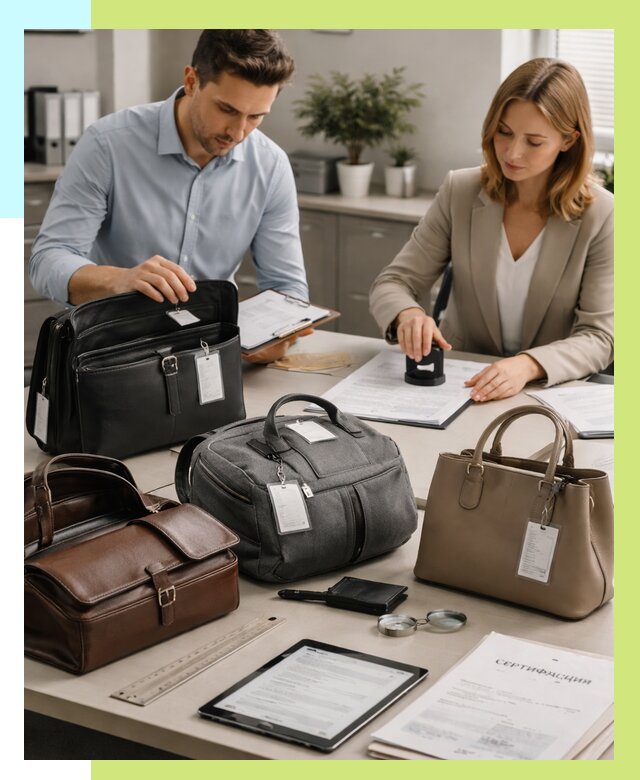 Сертификация сумок в Белгороде от 7790 руб. | Алешин-Блг