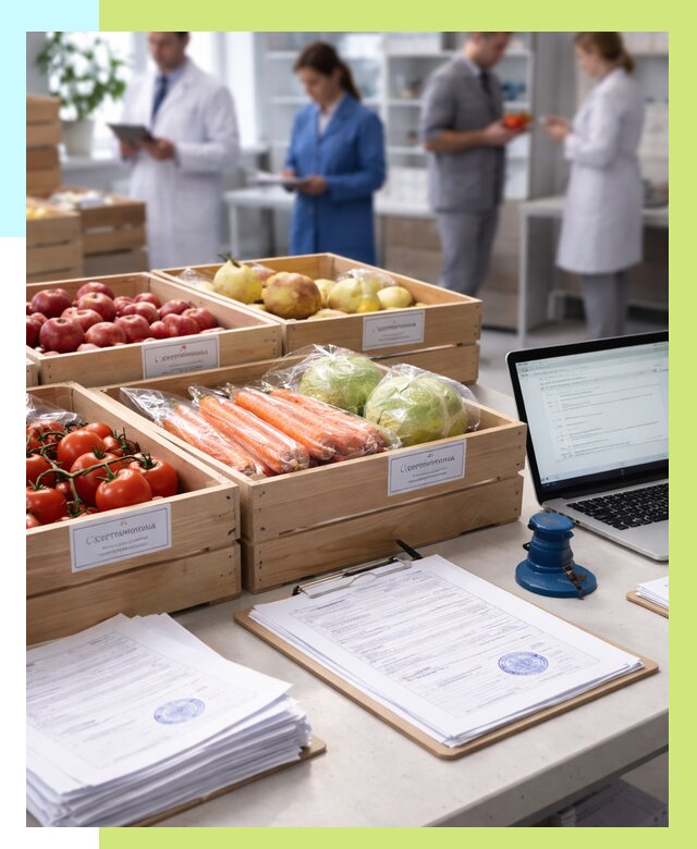 Сертификация овощей и фруктов в Белгороде от 8829 р. | Алешин-Блг