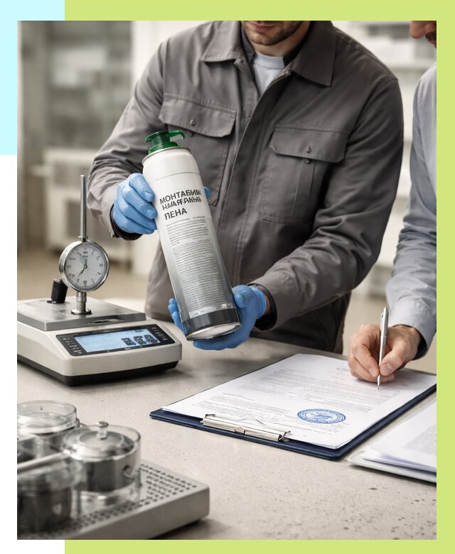 Сертификация монтажной пены в Белгороде от 15581 р. | Алешин-Блг