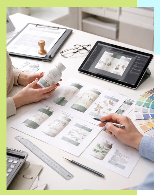 Профессиональная разработка дизайна и текста этикетки продукции в Белгороде