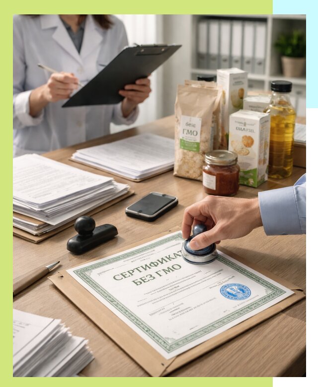Получение сертификата Без ГМО для продукции в Белгороде